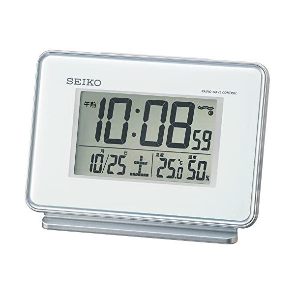 ・ホワイト 9.0×12.7×5.8cm SQ767W・・Color:ホワイト・本体サイズ:9.0×12.7×5.8cm・本体重量 : 0.21kg・素材・材質:プラスチック・原産国:中国・ムーブメント:電波修正機能(40kHz/60kHz...