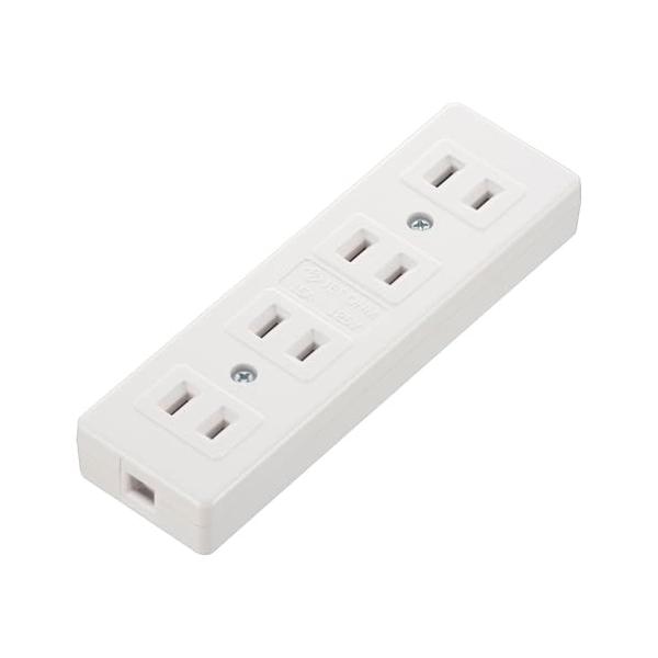 ホワイト/4個口/HS-HLTT4/W・パッケージ個数:1・【 特 長 】　コンセントを増やせます　補修用　1500ワットまで・【 仕 様 】　15A-125V・適合電線：VFF（ビニール平行線）/VCTFK（小判コード）…2.0mm2（0...