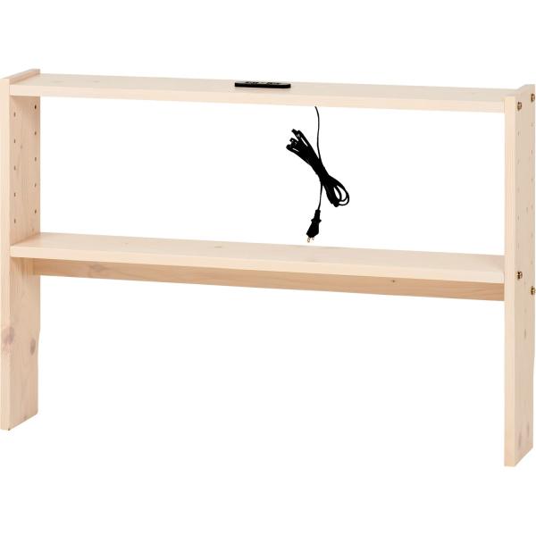 カントリー・ホワイト 幅98 WH-7708WS・【本体サイズ】：約幅98×奥行15×高さ66cm・【後付けできるヘッドボード】:今まで散らかりがちだった枕元の本やティッシュの箱などもスッキリ収納。棚の高さは置く物やベッドの厚みにあわせて調...