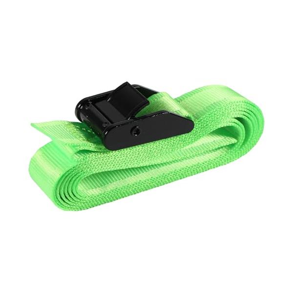 グリーン/2m/TD-02・パッケージ個数:1・材質:バックル=亜鉛合金;ベルト=ポリエステル・使用荷重:80kg・耐荷重:280kg