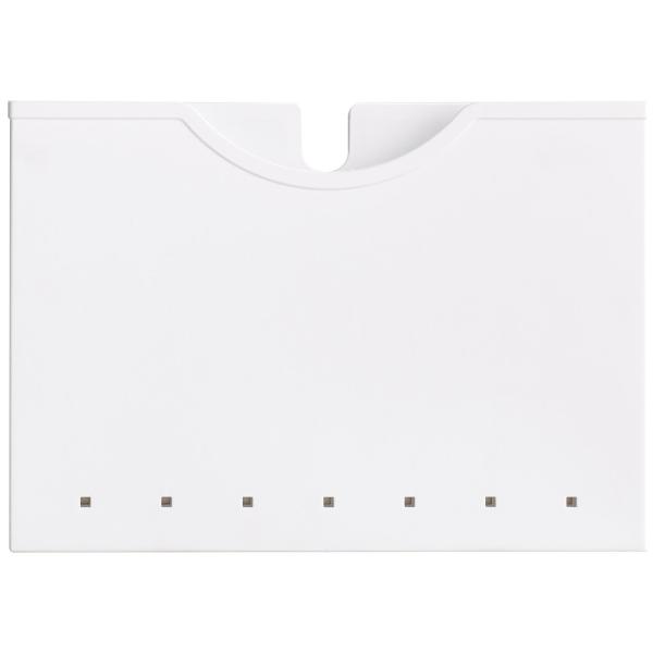 モダン・ホワイト 約幅22.3×奥行2.4×高さ31.5cm I-565・・Size:約幅22.3×奥行2.4×高さ31.5cm・本体サイズ:約幅22.3×奥行2.4×高さ31.5cm・素材・材質:本体・支え板=ポリプロピレン/マグネット=...