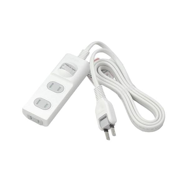 3個口ホワイト/3m/WBS-T3030B(W)・Size:3mStyle:3個口・パッケージ個数:1・集中スイッチ付ですので、プラグを抜かずに使用機器を一斉にON/OFFでき、無駄な待機電力をカットできます。・差込口には、ほこりの侵入を防...