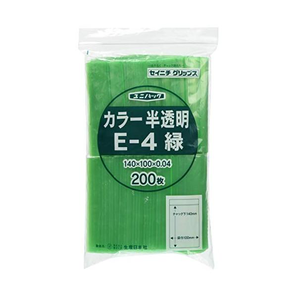 緑/E-4/E-4・パッケージ個数:1・サイズ:横(mm)×縦(mm)100×140・重量:298(200枚)g・材質:ポリエチレン・原産国:日本・厚さ0.04mm