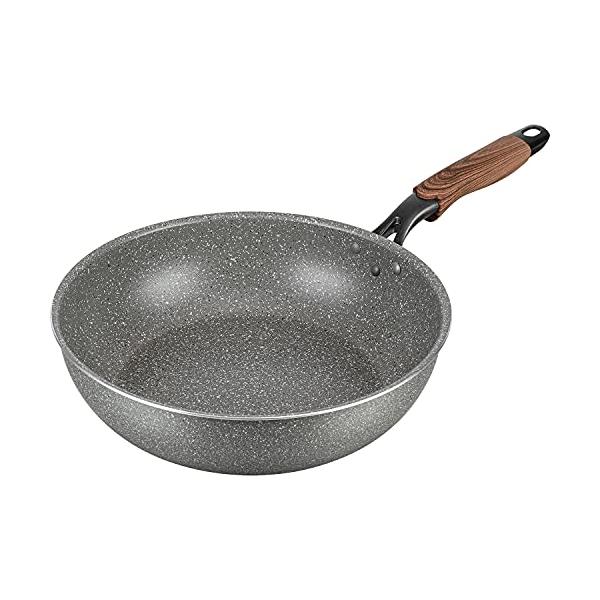 和平フレイズ 丈夫 高耐久 深型フライパン 炒め鍋 28cm 深くて安心 IH・ガス対応 イージーロング RB-2149