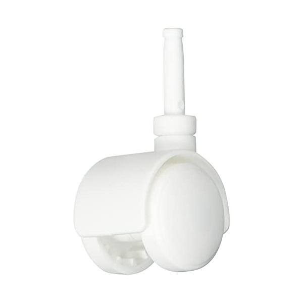 ・ホワイト 3.5×3.7×7cm HB-550・製品サイズ:(約)幅35×奥行37×高さ70mm・製品重量:(約)1個15g・材質:キャスター本体/ポリプロピレン、キャスター軸/ポリカーボネート、芯/鉄・原産国:日本