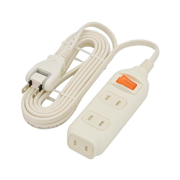 ホワイト/3m/HS-TP33SW22・パッケージ個数:1・【 特 長 】　一括集中スイッチ付き　難燃・耐熱ボディ　丈夫な二重被ふくコード　ホコリシャッター付き・【 仕 様 】　15A 125V 1500W以下　コンセント：3個口・プラグ形...