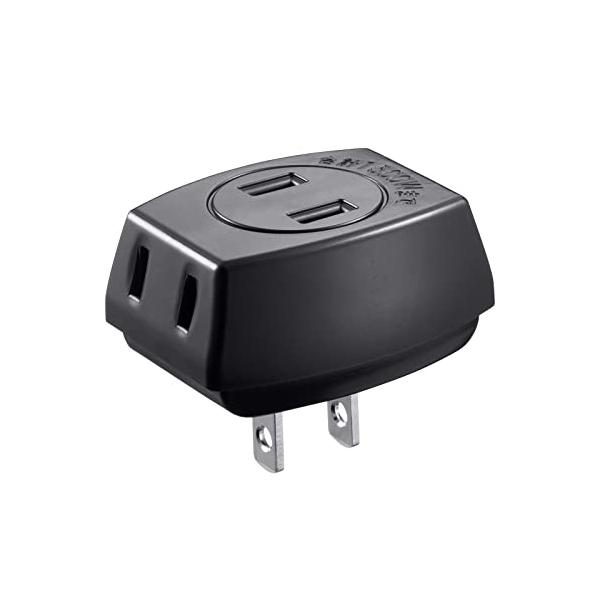 ブラック/-/TAP-AC3BKN2・Color:ブラック・パッケージ個数:1・コンセントからの電源を3分配できます。・トラッキング火災予防絶縁キャップ付きです。・梱包サイズ:7.6 x 6.4 x 3.7 cm・梱包重量:40 g・製品型...