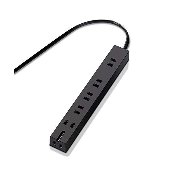 6個口(マグネット)ブラック/3m/T-KM01-2630BK・Size:3m・パッケージ個数:1・オフィスやご家庭など、さまざまなシーンで使いやすいマグネット ほこり防止シャッター 雷サージ付電源タップ。・未使用時にほこりの侵入を防止する...