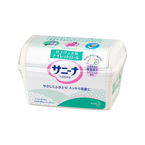 ・ 1個 (x 1) ・・PatternName:本体・1本・ブラント名: サニーナ・メーカー名: 花王・商品の重量: 260 g・やさしい肌ざわりの、仕上げふき用トイレットペーパーです。おしりをサラッと清潔にふきとります。