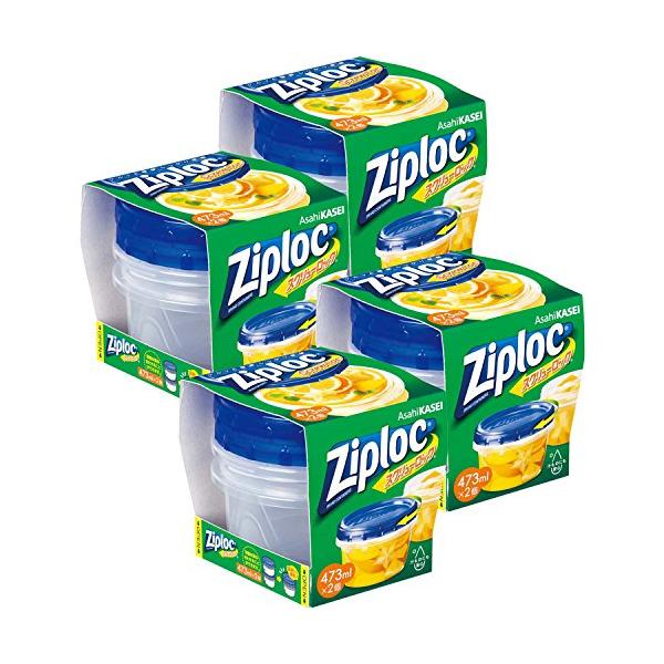 他サイト： 【まとめ買い】ジップロック スクリューロック 473ml (2個入)×4個の商品画像