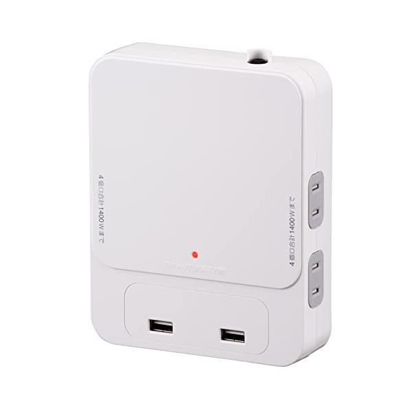 コンセント4個口+USBポート2個口ホワイト/-/HS-TU4LV1-W・パッケージ個数:1・お取り寄せ商品となりますので、納期はお問い合わせください。 在庫状況とお届け予定日は確約されたものではありません。 在庫状況の変動により、実際のお...