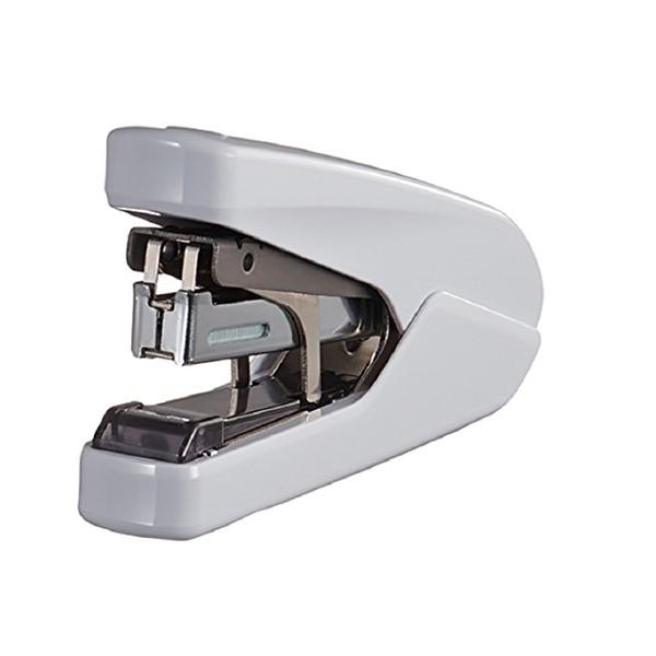 モダンホワイト/-/HD-10DFL/W2・Color:ホワイト・パッケージ個数:1・握りやすく、疲れにくいロングボディーのホッチキス。逆手持ちでも握りやすい・針を貫通させる力を高めた製品です。針をフラットに曲げて綴じるので、かさばりにくく...