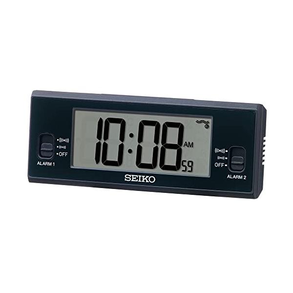 ・02:黒 48×123×30mm SQ321K・・Color:02:黒・付属品:電池(単4アルカリ×2個)・電波修正機能（40kHz/60kHz自動選局・受信OFF機能つき）、2099年までのフルオートカレンダー機能、電子音アラーム（ダン...