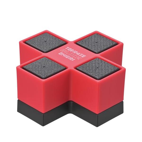 レッド/ブラック/-/CH-2118・Color:レッド/ブラック・パッケージ個数:1・製品寸法:102×102×47mm・製品重量:80g・材質:ポリプロピレン・生産国:日本・できあがりのおにぎりのサイズ(1個):約3×3cm（正方形）/...