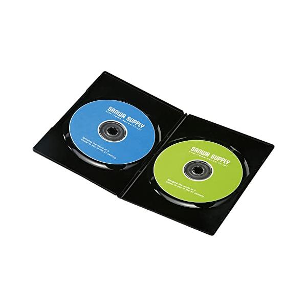10枚セット・ブラック 2枚収納 DVD-TU2-10BKN・・Color:ブラックSize:2枚収納Style:10枚セット・一般的なセルDVDと比べ厚さ約1/2（厚さ7mm）の2枚収納スリムDVDトールケースです。・100％バージンPP...