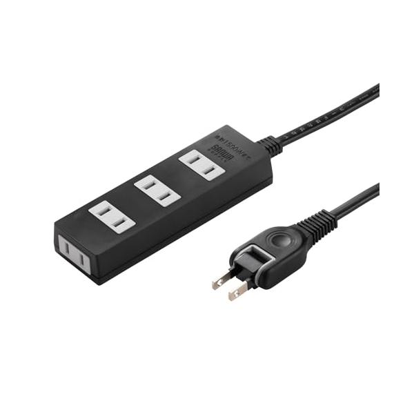 4個口ブラック/1m/TAP-TSH41BKN2・Color:ブラックSize:1mStyle:4個口・パッケージ個数:1・ホコリの侵入を防止するシャッターが付いて安全です。子供のいたずら予防にもなります。・安全性、信頼性を向上させた保護被...