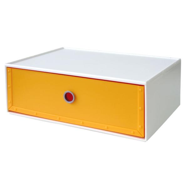 ・OR  225768・・Color:OR・サイズ：約W34.4 D26.6 H12.6・本体重量:1280g・材質:引き出し/ポリプロピレン、フレーム・リング/ポリスチレン・原産国:日本