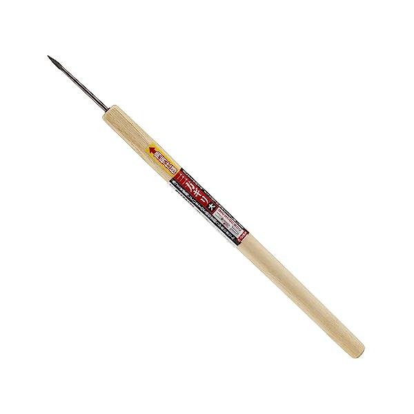 三方錐-/大/大・Size:大Style:三方錐・パッケージ個数:1・用途:大きな釘、木ネジの下穴あけ・特徴1:一定の太さの穴をあけることができる・特徴2:柄の元部分を四角に加工してあるため、転がりにくい・サイズ:大・形状:三方錐