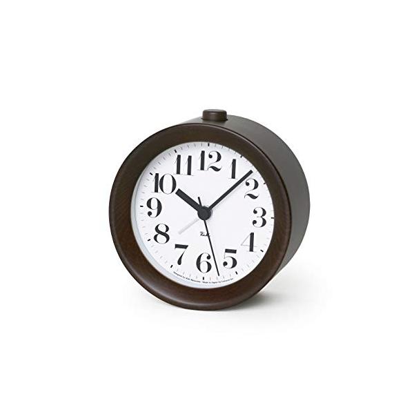 レムノス アラーム時計 RIKI ALARM CLOCK ブラウン WR09-15 BW Lemnos