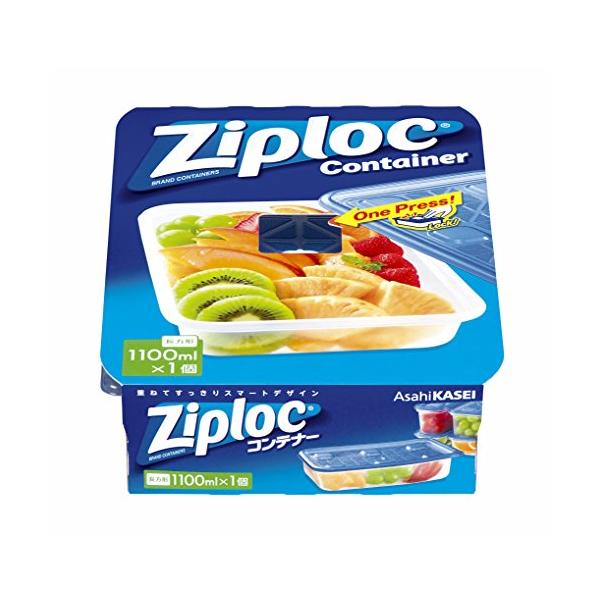 他サイト： ジップロック コンテナー 保存容器 長方形 1100ml 1個入の商品画像