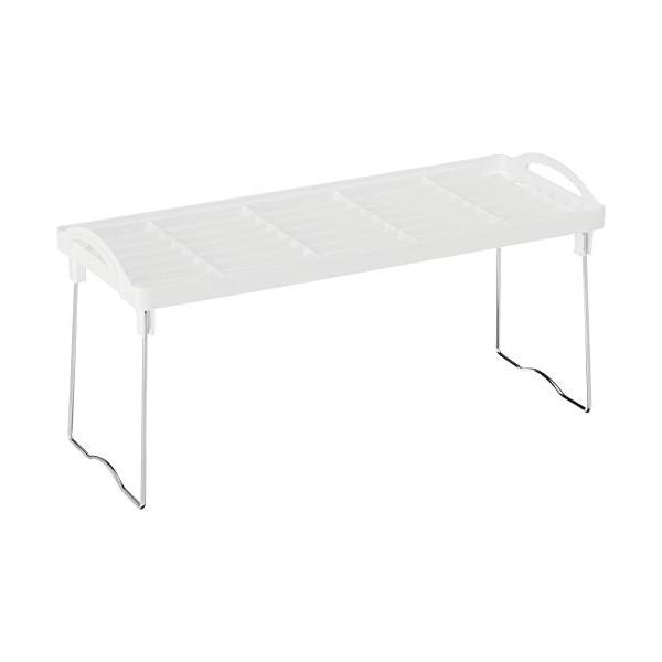 ・マルチ  H-1711・サイズ(約):使用時/幅400×奥行155×高さ195mm、収納時/幅400×奥行155×高さ60mm・本体重量(約):230g・素材・材質:樹脂部/ポリプロピレン(耐熱温度100度)、金属部/鉄(クロムめっき)・...