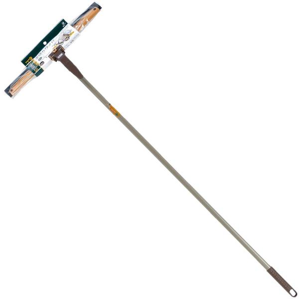 アズマ デッキブラシ 縦横水切りワイパーST50L 水切り幅:約47cm 柄の長さ:約126.5cm  水切りゴムを縦横自由に変えて狭いところも水切りできる。 tf8su2k アズマ デッキブラシ 縦横水切りワイパーST50L 水切り幅:約47cm 柄の長