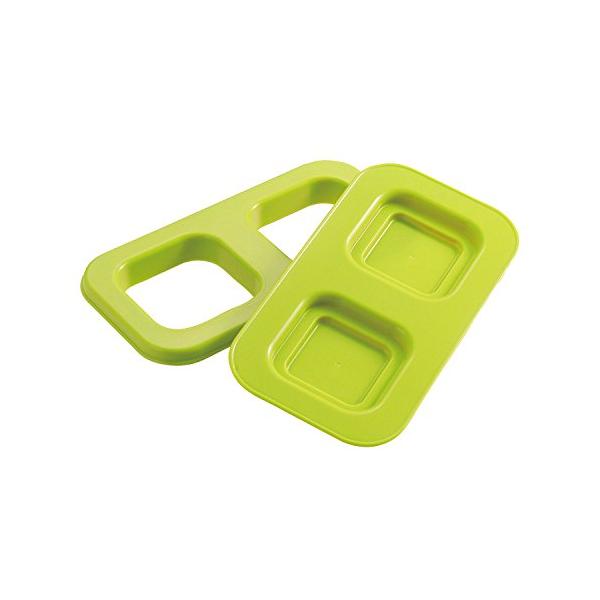 しかく・グリーン しかく WE-960・・PatternName:しかく・サイズ:20.1×10.9×2.2cm・本体重量:0.088Kg・本体:ポリプロピレン・原産国:日本・耐熱温度120℃、耐冷温度-20℃