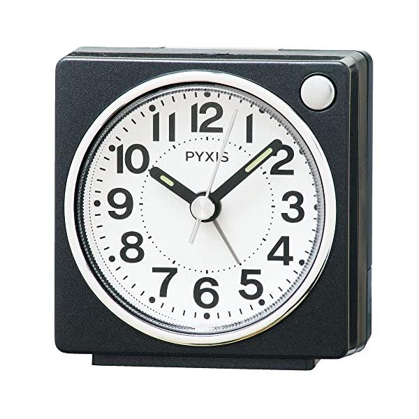 01:四角型・01:黒メタリック 65×64×38mm NR449K・・Color:01:黒メタリックStyle:01:四角型・電池（単3アルカリ×1個）電池は付属しておりません。・ボリュームアップ電子音アラーム・スヌーズつき、ライト・スイ...