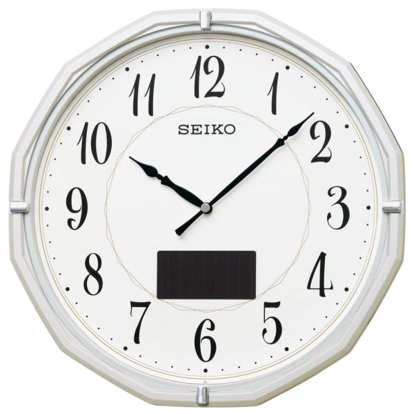 セイコー ソーラー電波掛け時計 セイコークロック(Seiko Clock) 掛け時計 電波 アナログ ソーラー
