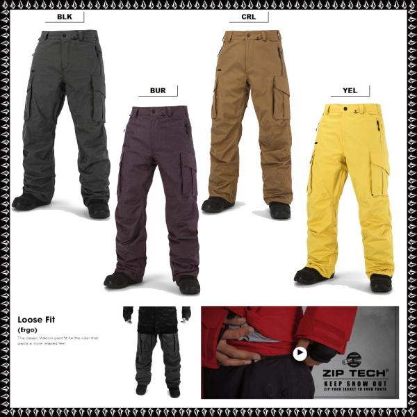 VOLCOM ボルコム 15-16 2016 ウェア FATIGUE PANT メンズ スノーボード パンツ