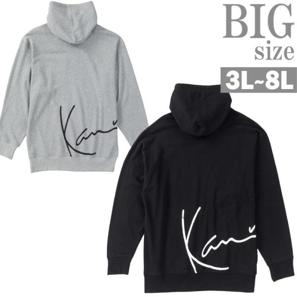 パーカー KARL KANI 大きいサイズ メンズ ジップパーカ スウェット