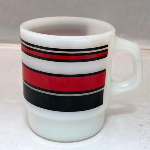 FIRE KING ファイヤーキング Fire King,スーパーストライプマグ レッド