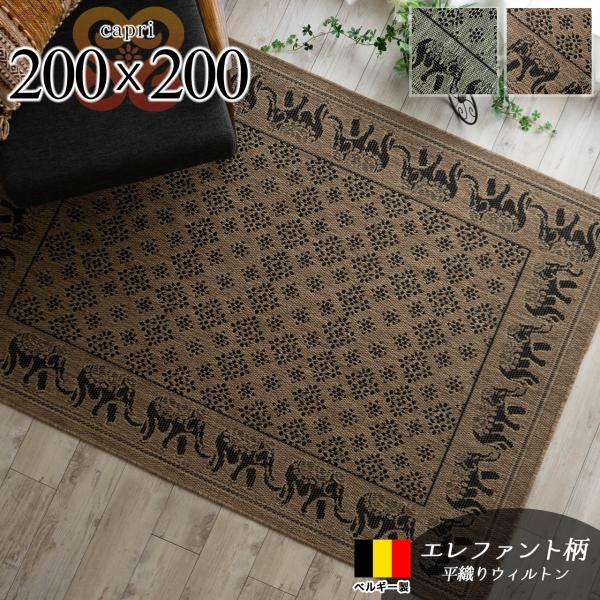 アジアン ラグ 2畳 大 バリ風 おしゃれ な カーペット 200×200cm アジアン ラグ 2畳 大 バリ風 おしゃれ な カーペット 200×200cm