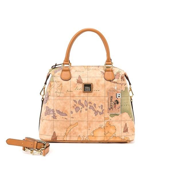 オープンセール激安大特価 高い素材人気殺到 Prima Psh3 2129 Classe プリマクラッセ Psh3 2129 ファッション ラウンドハンドバッグ ブラウン