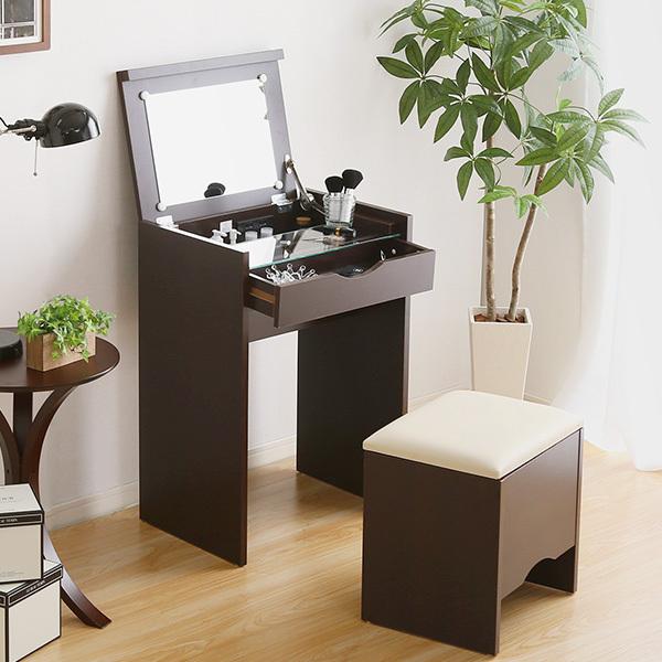 ドレッサー 幅50 メイク 収納 メイク台 鏡台 化粧台 コンパクト 可愛い ミニ 北欧 コスメワゴン コスメ収納 化粧品 木製 ブラウン Sh 12 Drs ラグのラボ 通販 Yahoo ショッピング