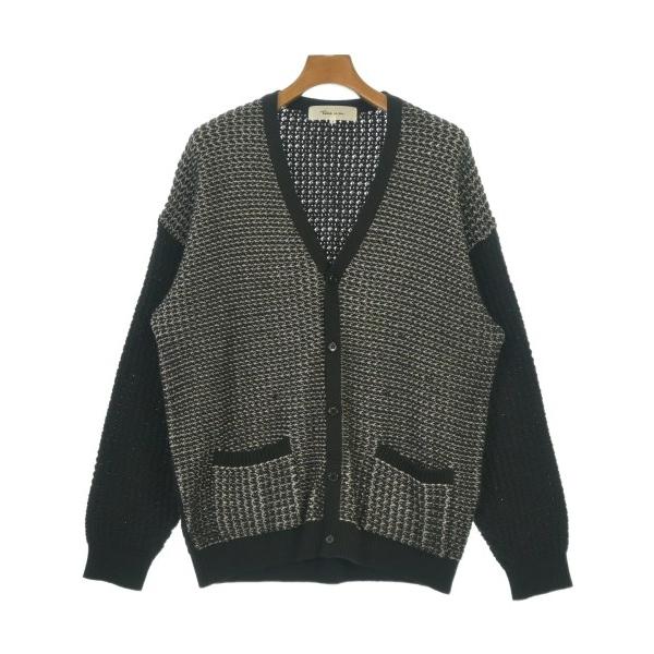 time is on 襟付き カーディガン タイムイズオン 新品未使用　ブラック Time is on（タイムイズオン） カーディガン メンズ 中古 古着