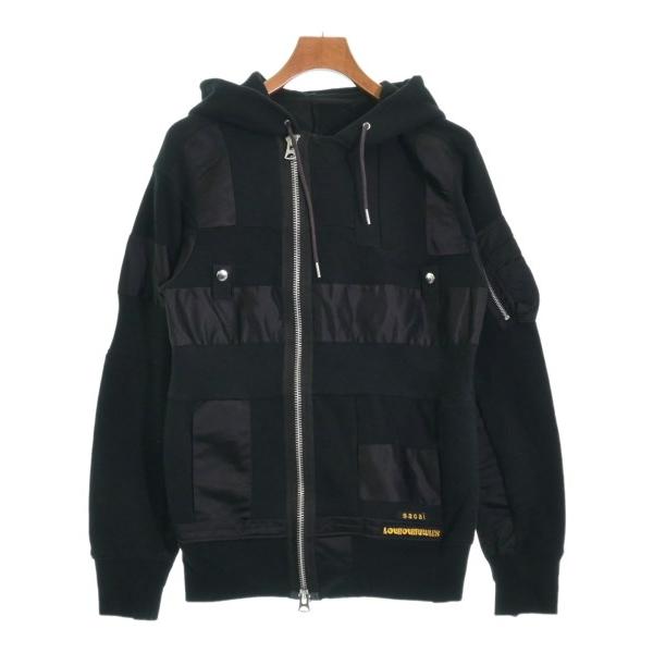 sacai サカイ パーカー 2(M位) 黒x紺 【古着】【中古】（≪人気  