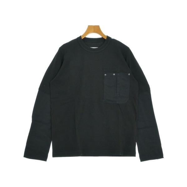 美品★sacai★ブラック 長袖シャツ★サイズ2 sacai（サカイ） sacai Tシャツ・カットソー メンズ 中古 古着