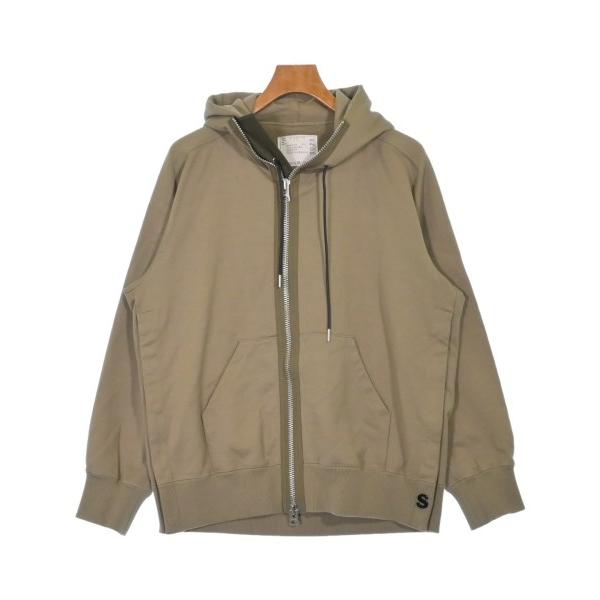 sacai サカイ パーカー 紺xカーキ 2(M位) 0303925E0125 sacai - sacai サカイ パーカー XL 紺 【古着】【中古】【送料