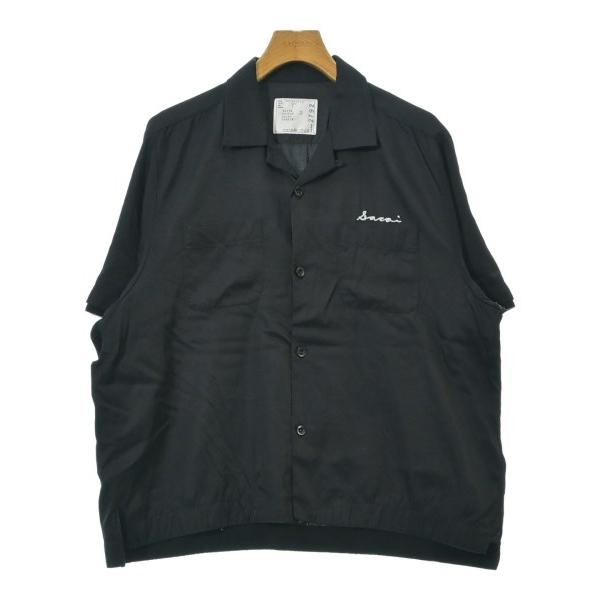 sacai サカイ カジュアルシャツ 1(S位) 黒(ドット) sacai サカイ カジュアルシャツ 1(S位) 黒(ドット) sacai サカイ