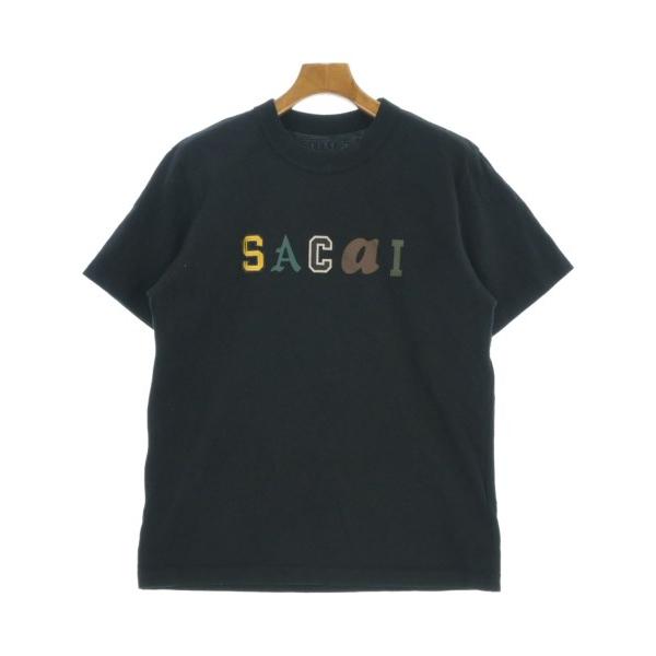 sacai サカイ Tシャツ・カットソー 1(S位) 黒 【古着】【中古】 中古・古着通販】sacai (サカイ) Cotton Poplin x Cotton Jersey 24