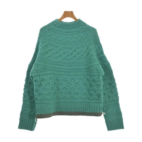 ぽ*)様 sacai ニットセーター アイボリー/グリーン sacai（サカイ） ニット・セーター メンズ 中古 古着 : RAGTAG Online