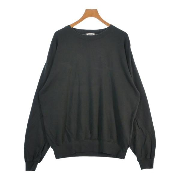 AURALEE オーラリー Tシャツ・カットソー 黒 0489925E0109 AURALEE (オーラリー) SEAMLESS CREW NECK TEE / シームレス