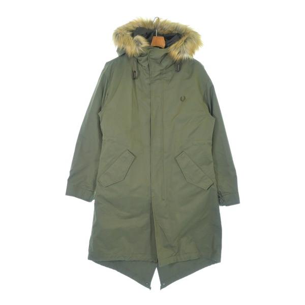 FRED PERRYフレッドペリーモッズコートアウターフード付刺繍ロゴ人気古着 FRED PERRYフレッドペリーモッズコートアウターフード付刺繍ロゴ人気