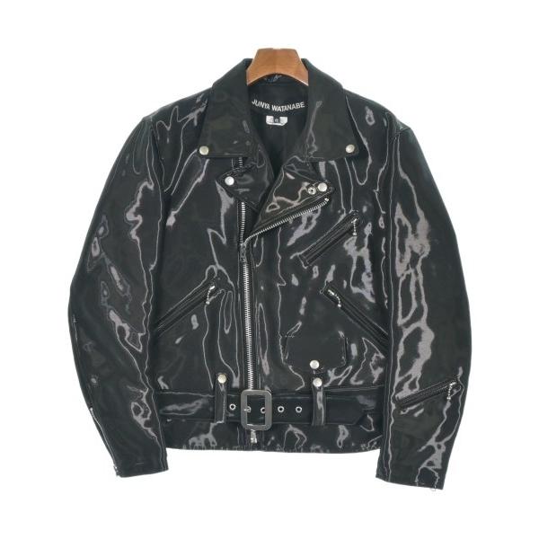 JUNYA WATANABE ジュンヤワタナベ ハの字ライダース　黒　S JUNYA WATANABE COMME des GARCONS ジュンヤワタナベ フェイクレザー