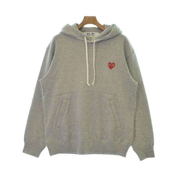 CDG シーディージー パーカー XXL グレー 剥がれれ 【古着】【中古】 