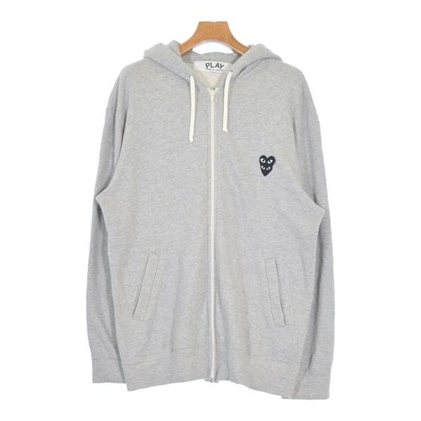 値下げ！未使用　プレイ　コムデギャルソン　パーカー　XLサイズ　ライトグレー 値下げ！未使用 プレイ コムデギャルソン パーカー XLサイズ ライト