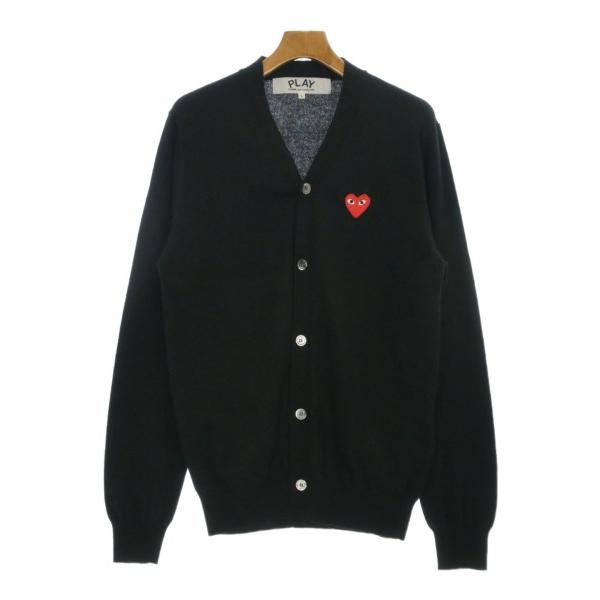 PLAY COMME des GARCONS カーディガン S 黒 【古着】【中古】【送料無料】 中古・古着通販】PLAY COMME des GARCONS (プレイコムデギャルソン