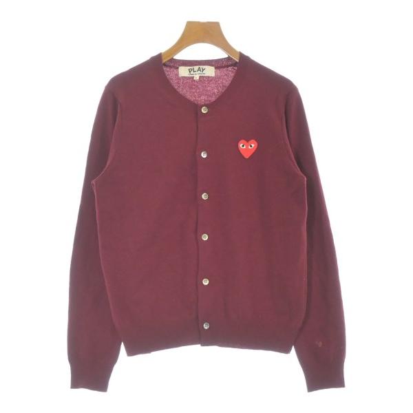 美品 COMME des GARCONS カーディガン タグ付 日本製 PLAY COMME des GARCONS カーディガン レディース プレイ