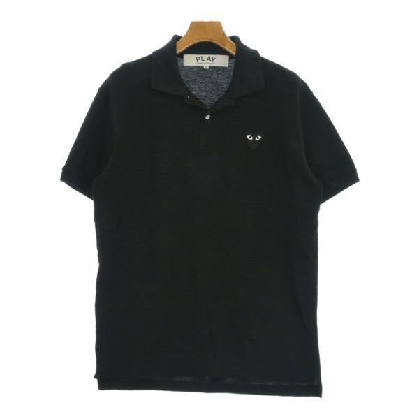 PLAY COMME des GARÇONS ブラックポロシャツ L メンズ PLAY COMME des GARCONS ポロシャツ メンズ プレイコムデギャルソン